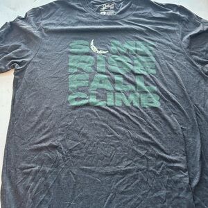 Charcoal and Green Graphic Men's T-Shirt